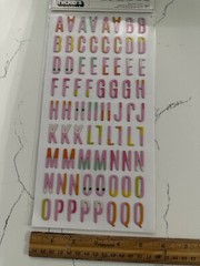 American Craft Thickers Color Fresh Foam Alaphabet Stickers 153PC Scrapbooking