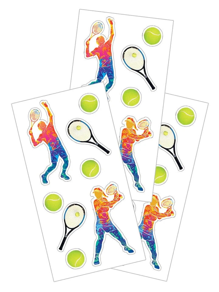 Stickers Crafts PH Slim Tennis Balls Rackets Players Repeats