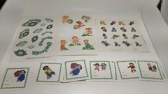 Vtg 80’s gummed sticker lot Cabbage Patch Kid