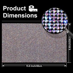 Glitter Crystal Gem Sheet Sticker for Cars & Crafts – 19440 Pieces, 9.4″ x 15.8″
