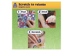 Purple Ladybug Scratch and Sniff Stickers, 1260 Count, 15 Scents