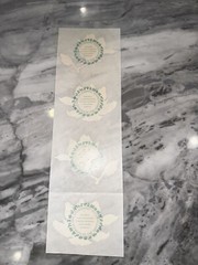 4 Mrs Grossmans Large Lotus Flower Opal Irradescent Mother Of Pearl 1988 Sticker