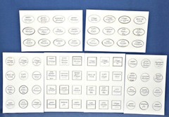 Anna Griffin Mini Sentiments Sticker Holiday Themed 72 pc 6 sheets Free Ship New