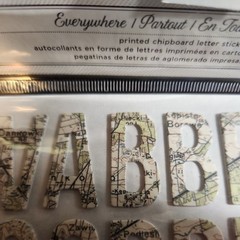 Travel Scrapbook Sticker Lot Chipboard, Puffy, flat, adventure