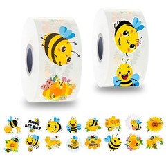 1000 Pcs Bumble Bee Stickers for Teachers Classroom Kids Motivational Stickers