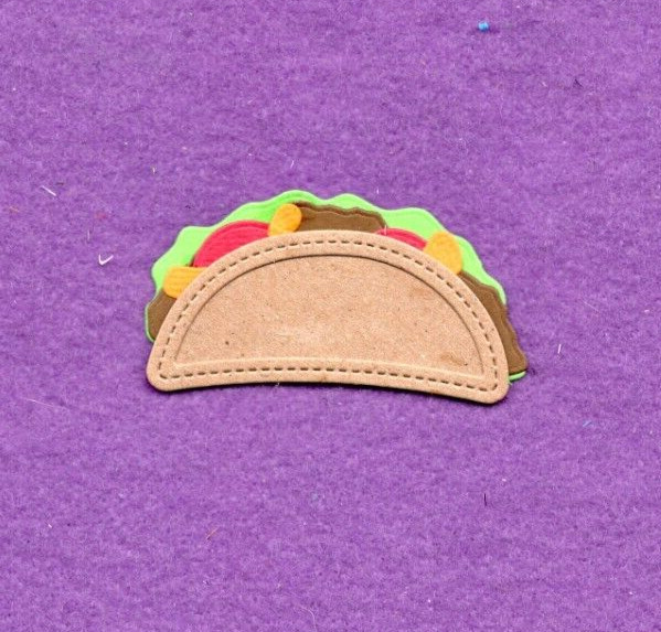 SNACK TACO die cuts scrapbook cards Q