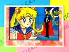 Sailor Moon & Tuxedo Mask Trading Card Sticker