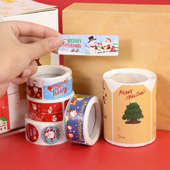 Merry Christmas Theme Stickers Seal Labels For DIY Gift Packaging Holiday Decor