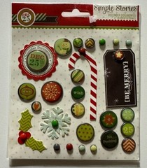 Simple Stories Decorative Brads-Variations Available-You Choose