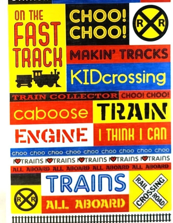 Reminisce Trains Engineer Conductor Cardstock Stickers 12″ Sheet Scrapbooking