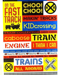 Reminisce Trains Engineer Conductor Cardstock Stickers 12″ Sheet Scrapbooking