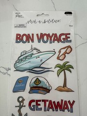 The Paper Studio Paper Craft Stick A Bilities Bon Voyage Stickers Scrapbooking