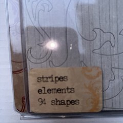 Tim Holtz Grunge Board Variety Pack Alphabet Harlequin Stripes Lot Of 4