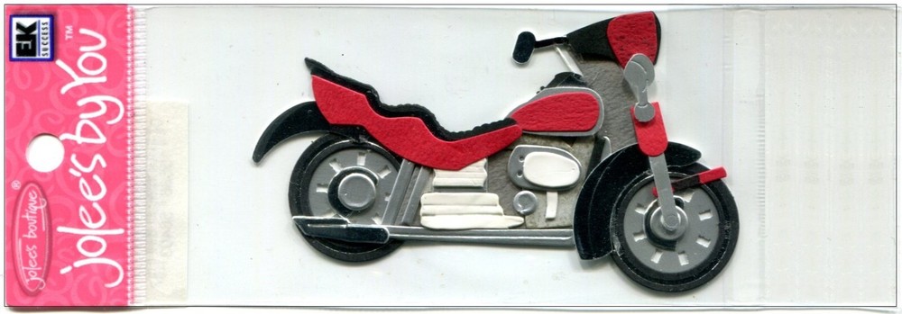 Motorcycle, scrapbook 3D embellishment Jolee’s by You JJDC006