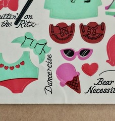 Vintage Sandylion Maxi Activity Stickers – Tree, Bear, Van, Picnic