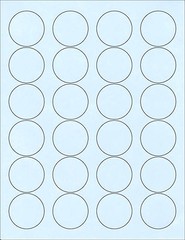 6 SHEETS 1-2/3″ ROUND CIRCLE BLANK 144 BLUE STICKERS LABELS ALL PURPOSE CRAFTS