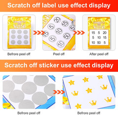 Scratch off Sticker 1Inch round Silver 1000PCS /Roll Scratch off Label