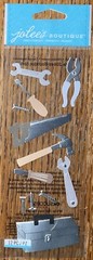 Jolees Tool Box Tools Wrench Hammer Handyman Dad Screwdriver Pliers Nails Saw