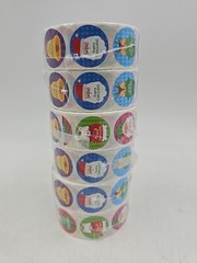 6 Rolls Design Christmas Stickers Envelopes Gift Card Children Bell Santa Claus