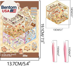20 Sets DIY 3D Sticker Scene Collection Book for Kids Adults Cute Make Your Own