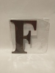 ArtMinds MAGNET METAL LETTER “F” Alphabet•Upper-Case•Monogram•Word•Journal 3.5″
