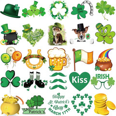 300 Pcs St. Patrick’S Day Shamrock Stickers, Vinyl Waterproof for Crafts & Decor