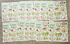 Introduct Holland 1997 World Of Peter Rabbit Stickers 13 Sheets Vintage
