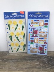Cat/Garden Images Flower New Lot Of 2 Stickupotamus