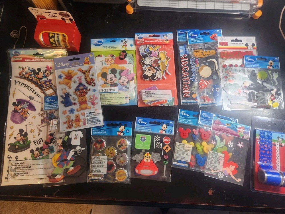 Disney Scrapbook Sticker Lot: EK Success Disney Some Other Brands Too 16 Packs