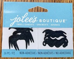 Jolees Mini Black Mustache Prop Photo Dress Up Picture Scrapbook Non-Adhesive