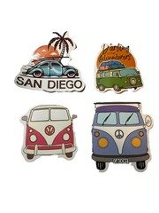 Novelty Sticker Collection For Scrapbooking VW BUS Alpaca Anime Coffee Travel