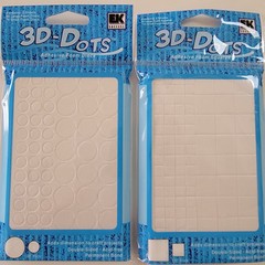 CHOICE- EK Success~ 3D-Dots~ 198 pieces per pack~ Square or Round ~NEW