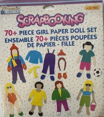 GIRL PAPER DOLL Die-Cut Set(70+pc)Memories Forever •Dress-Up•Cloth•Card Making•