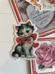 25 Valentine Vintage Junk Journal Stickers Scrapbook Supply Papercraft Ephemera