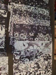 100 Sheets Scrapbooking JJ Paper Crafts Ephemera Papers 5 1/2 X 3 3/4 In Black