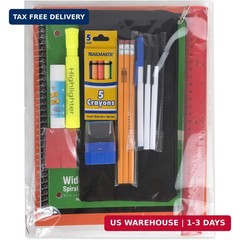 20 Piece School Supplies Pack for K-12 Back to School Supplies Bundle for School