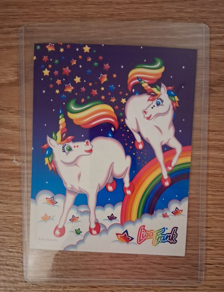 Lisa Frank 2 Sticker Sheets Unicorn & Sundae