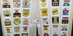 1 Full Binder Page front/back Vintage 80s 90s Stickers Puff Scratch n Sniff Good