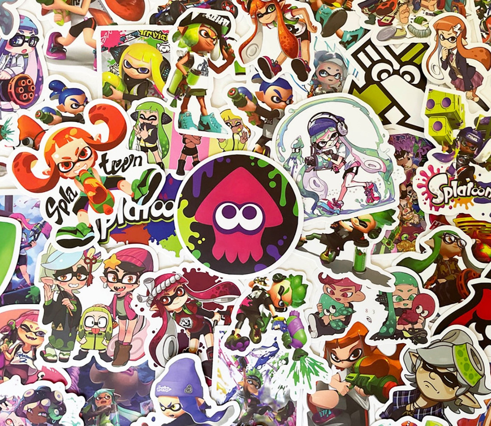 SPLATOON 50 stickers, video game, fantasy computers, water bottle everywhere