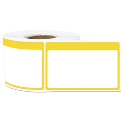 Yellow Name Tag Stickers – 900 Count, 2.25″x3.5″, Blank Labels for Classroom & O