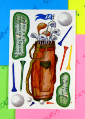 PSX Design Golf Game Sticker Sheet