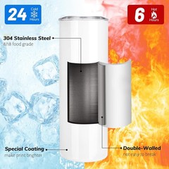 Joyclub 25 Pack Sublimation Tumblers 20 oz Sublimation Blanks Skinny Straight…