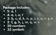 Bazzill Basics 2 Chipboard Alphabets with Numbers Bazzill White and Black Op