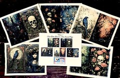 Volume 1 Dark Gothic Grimoire Or Junk Journal Pages