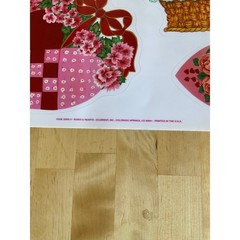 Vintage Current Inc Roses & Hearts Sticker Sheets Floral Valentine Die Cut 2pc