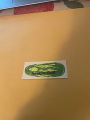 Vintage 1980s Mello Smello Pickle Sticker