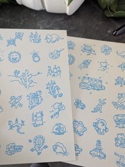 Vintage 80s 90s Color Your Own Stickers Sheets Lot Of 21 Pages Rainbows Bears