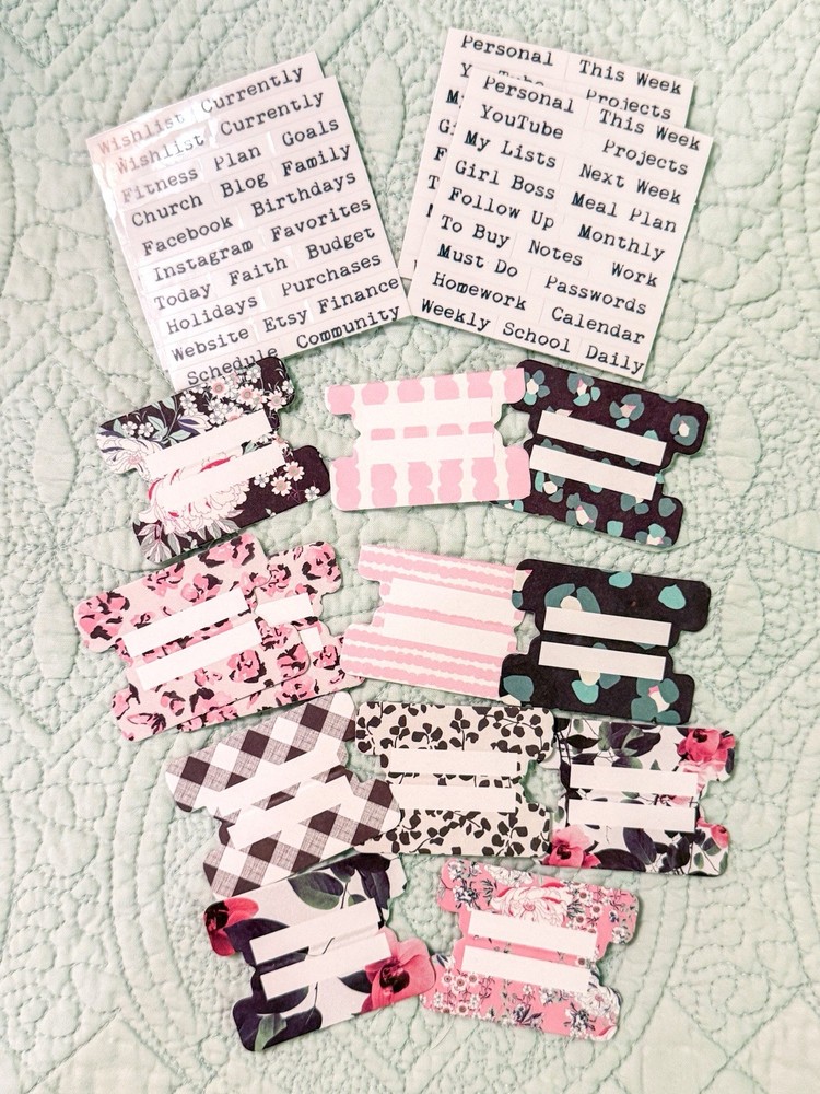 Scarlet Lime Planner Society Planner Tabs & Label Sticker TN Traveler’s Notebook