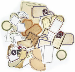 300Pcs Vintage Scrapbooking Papers Decorative Label Tag | Various Patterns,Smoot