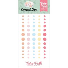 Crafts Enamel Dots EP Sticky Back Our Little Princess Pastel Colors Pink Blue +